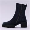 Paul Green Block Heel Ankle Boot - Navy Suede